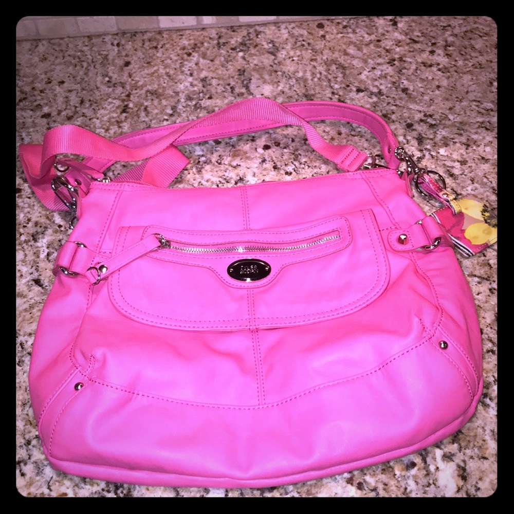 Tyler Rodan Pink faux leather purse